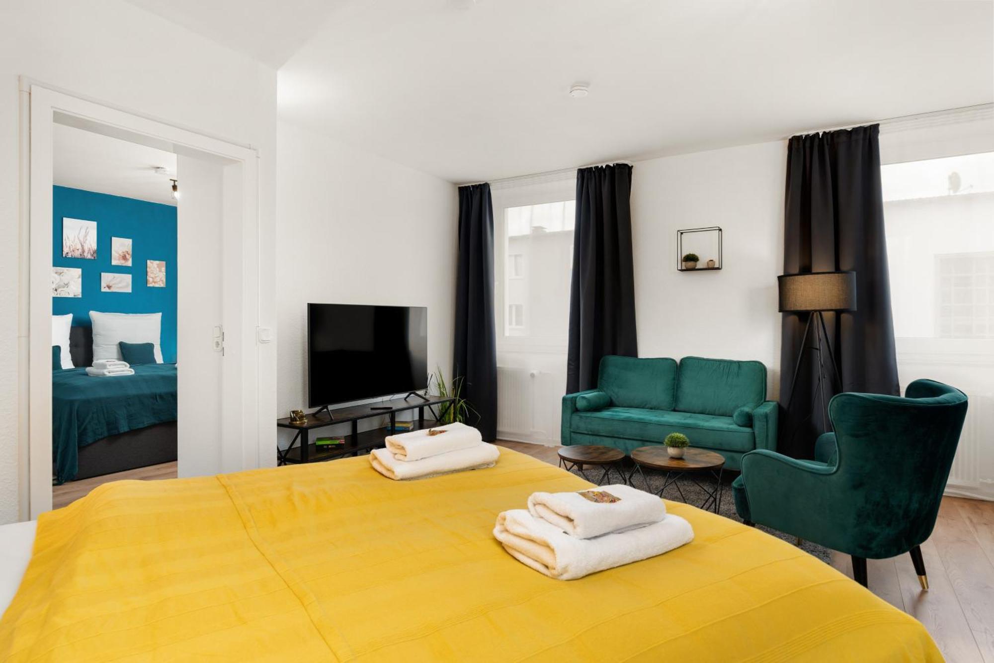 Free Living - City Design Apartments, Zentrum, Outlet, Balkon, Kueche ウォルフスブルク エクステリア 写真