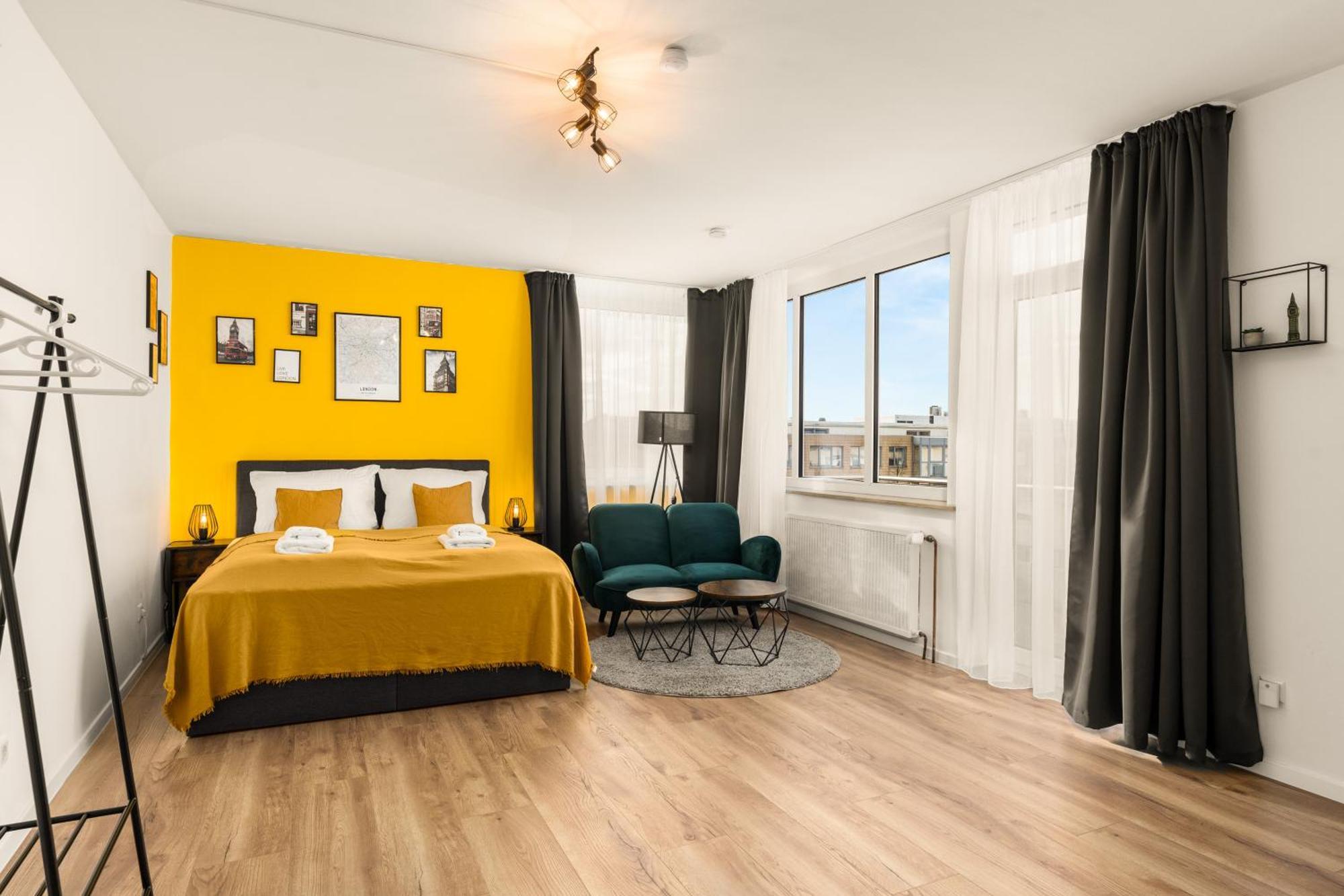 Free Living - City Design Apartments, Zentrum, Outlet, Balkon, Kueche ウォルフスブルク エクステリア 写真