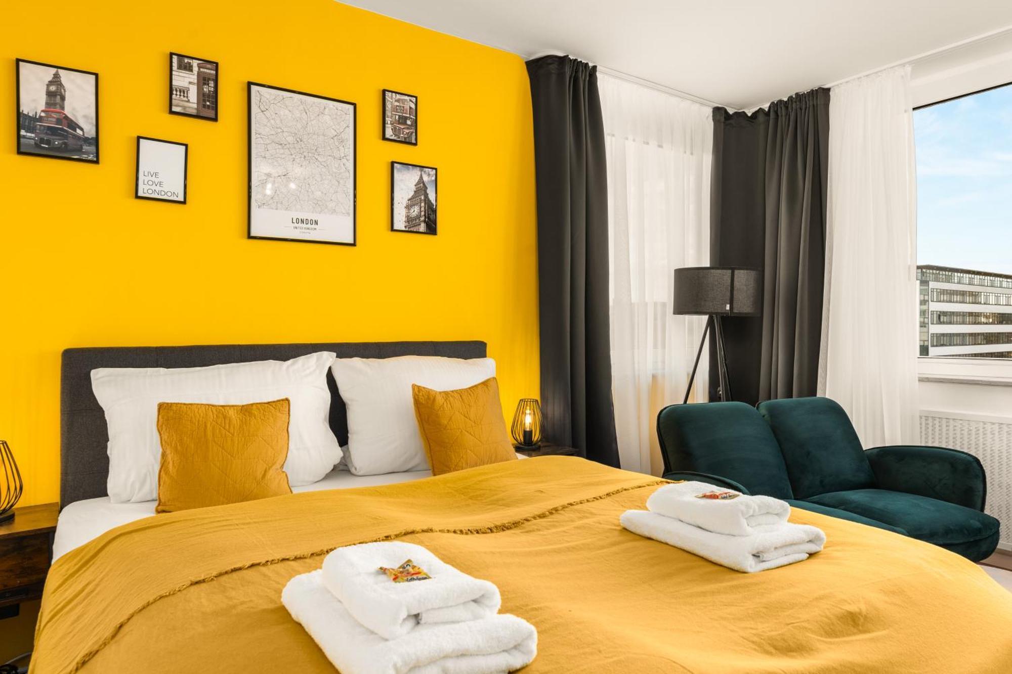Free Living - City Design Apartments, Zentrum, Outlet, Balkon, Kueche ウォルフスブルク エクステリア 写真
