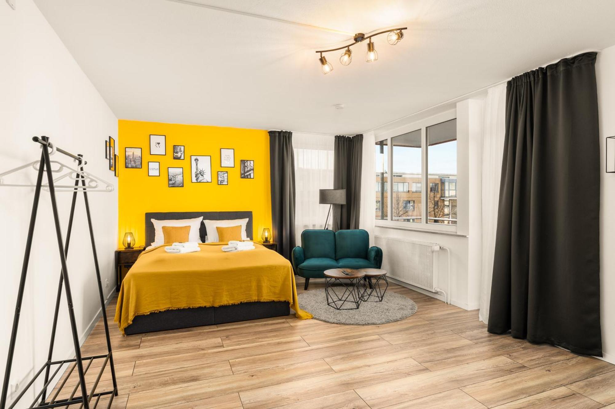 Free Living - City Design Apartments, Zentrum, Outlet, Balkon, Kueche ウォルフスブルク エクステリア 写真